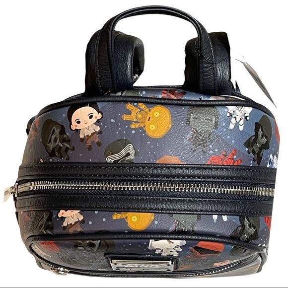 ❤️💗❤️ Disney Loungefly Star Wars Chibi Rise of Skywalker Mini Backpack - Picture 4 of 9